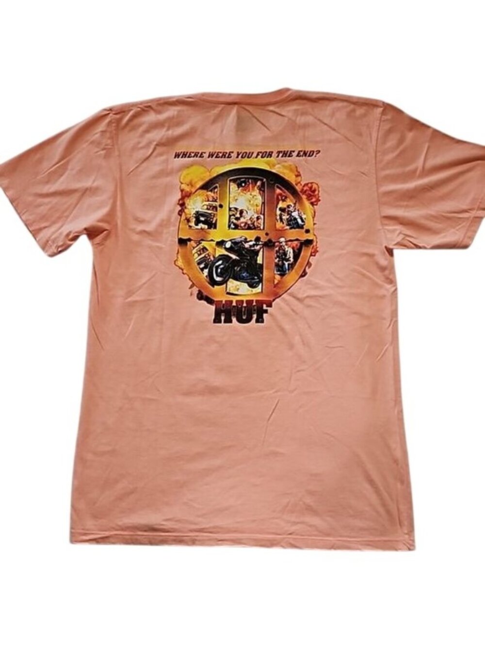 HUF Graphic Tee Men's New Medium "Where Were You For The End?" Streetwear